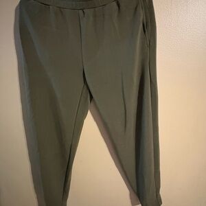 Varley DoubleSoft Slim Pant Olive Green High Rise Lounge Jogger Small